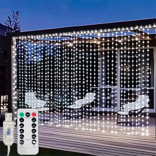 KOOVELY LumiCurtain – Rideau lumineux LED USB